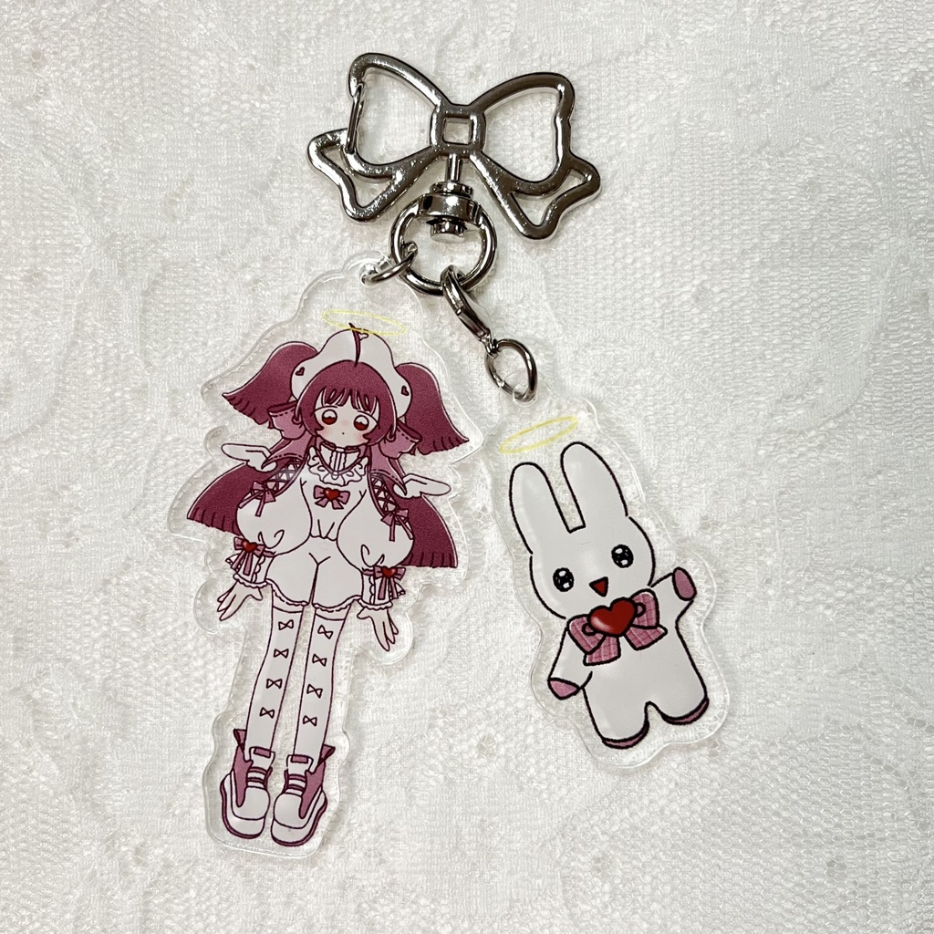 MY LOVERS ペア天使アクリルキーホルダー