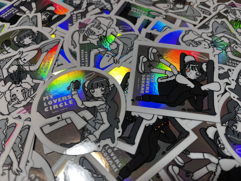 MY LOVERS オーロラステッカー