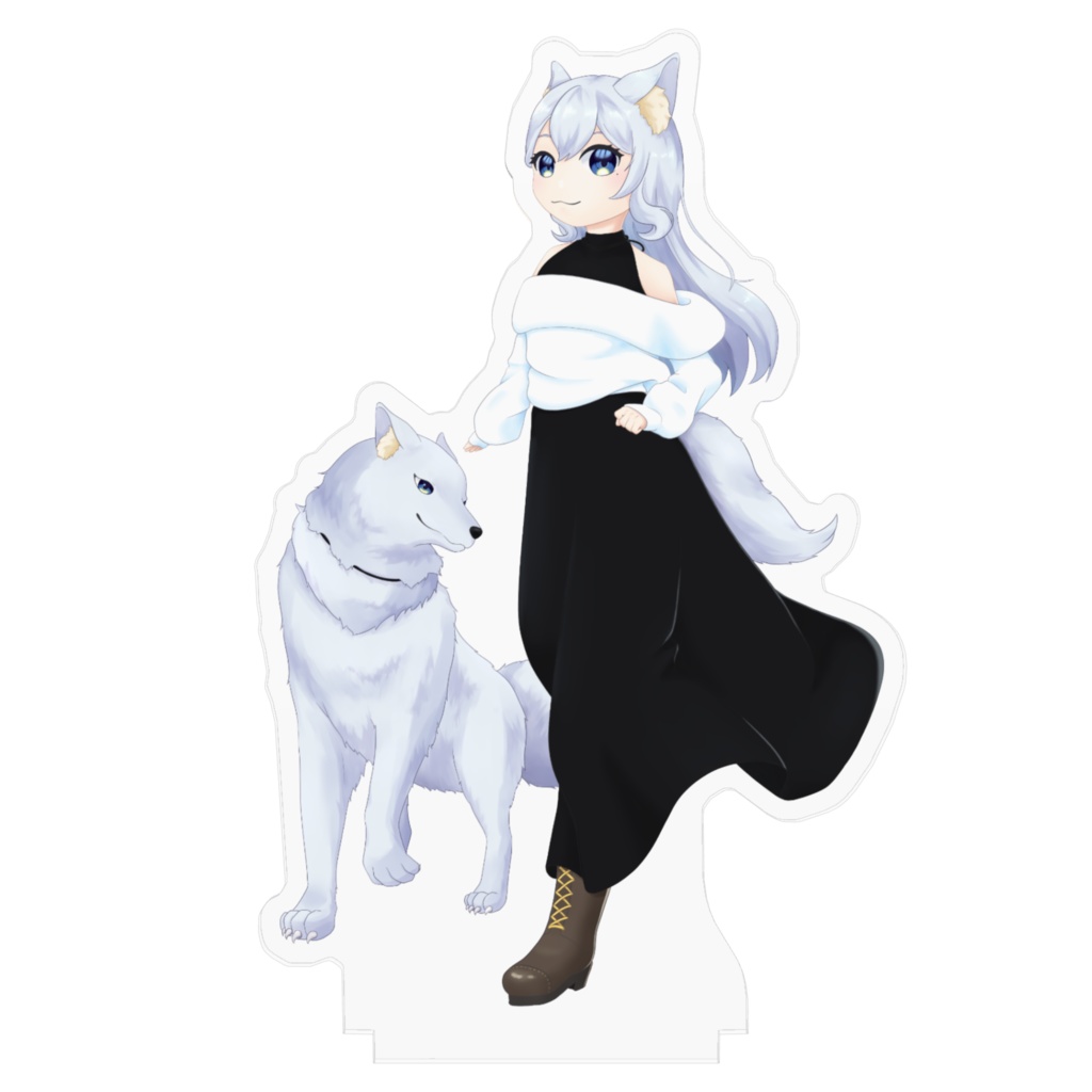 【vtuber】古手絽吾キービジュアルアクスタ(with狼の姿)