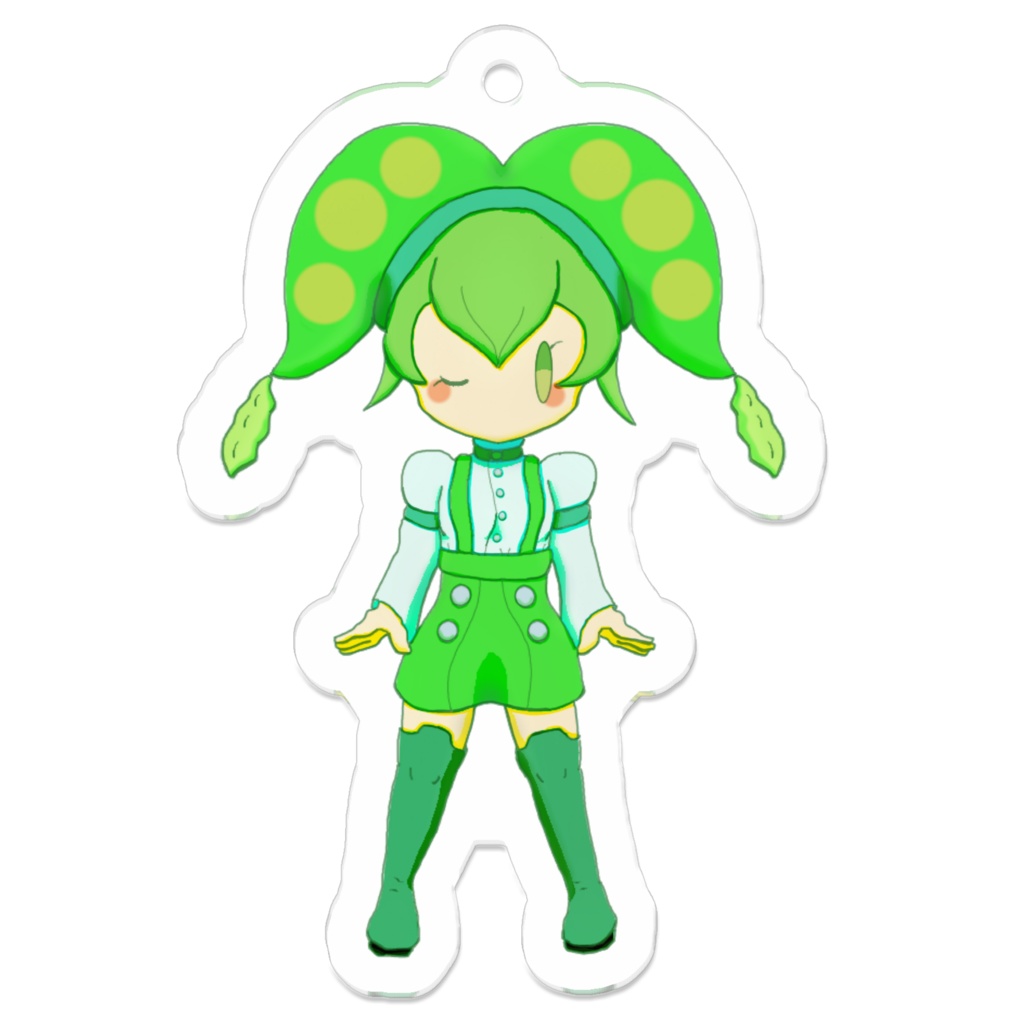 【ずんだもん】道化もん アクリルキーホルダー