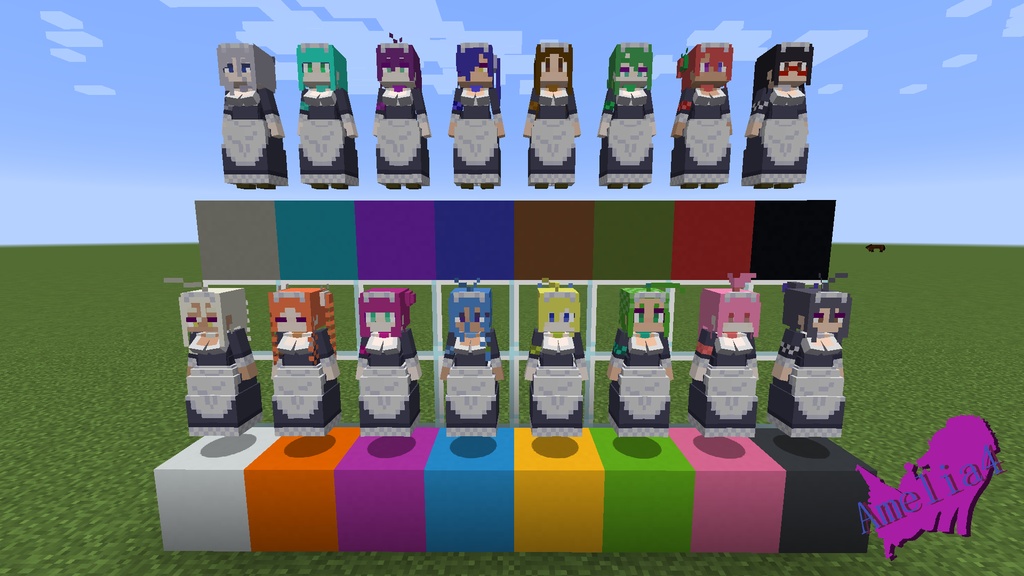 【littleMaidMob】マルチモデル Amelia4【Minecraft】