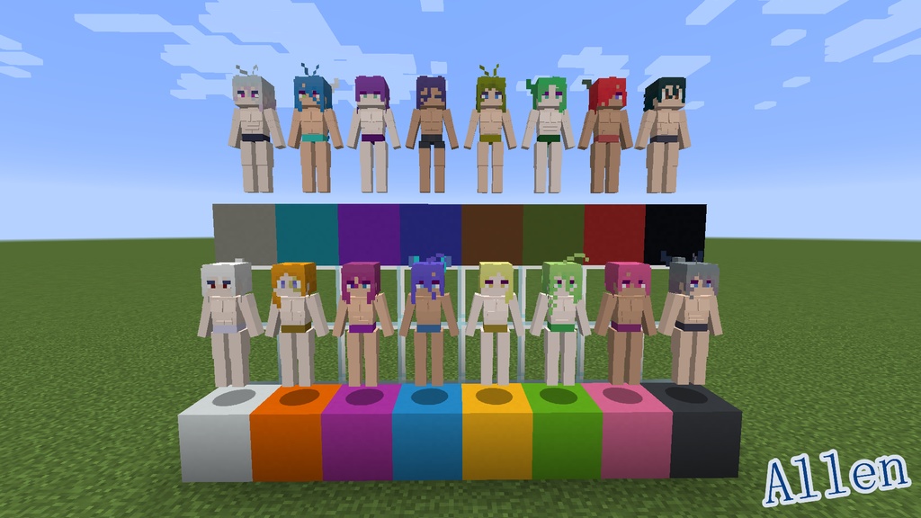 【littleMaidMob】マルチモデル Allen【Minecraft】