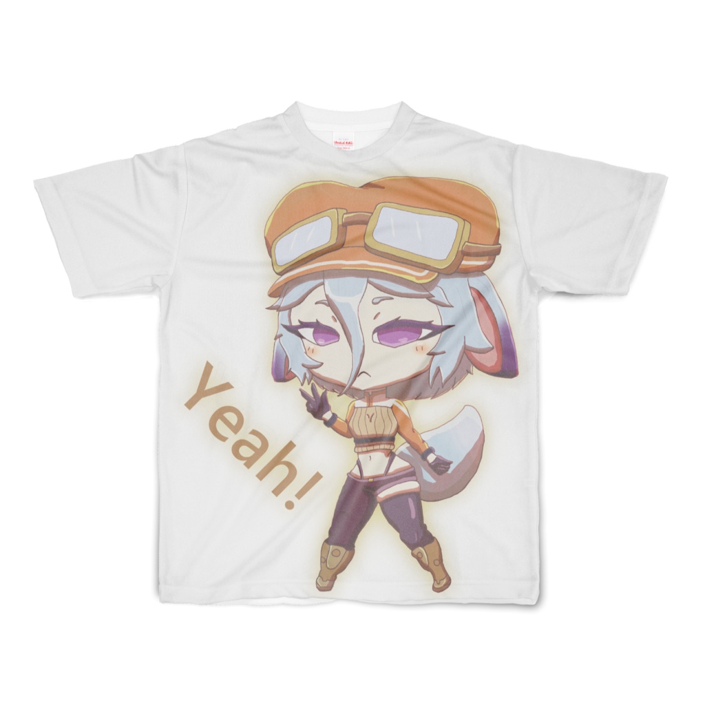 ヤエー!きつねちゃん フルグラフィックTシャツ