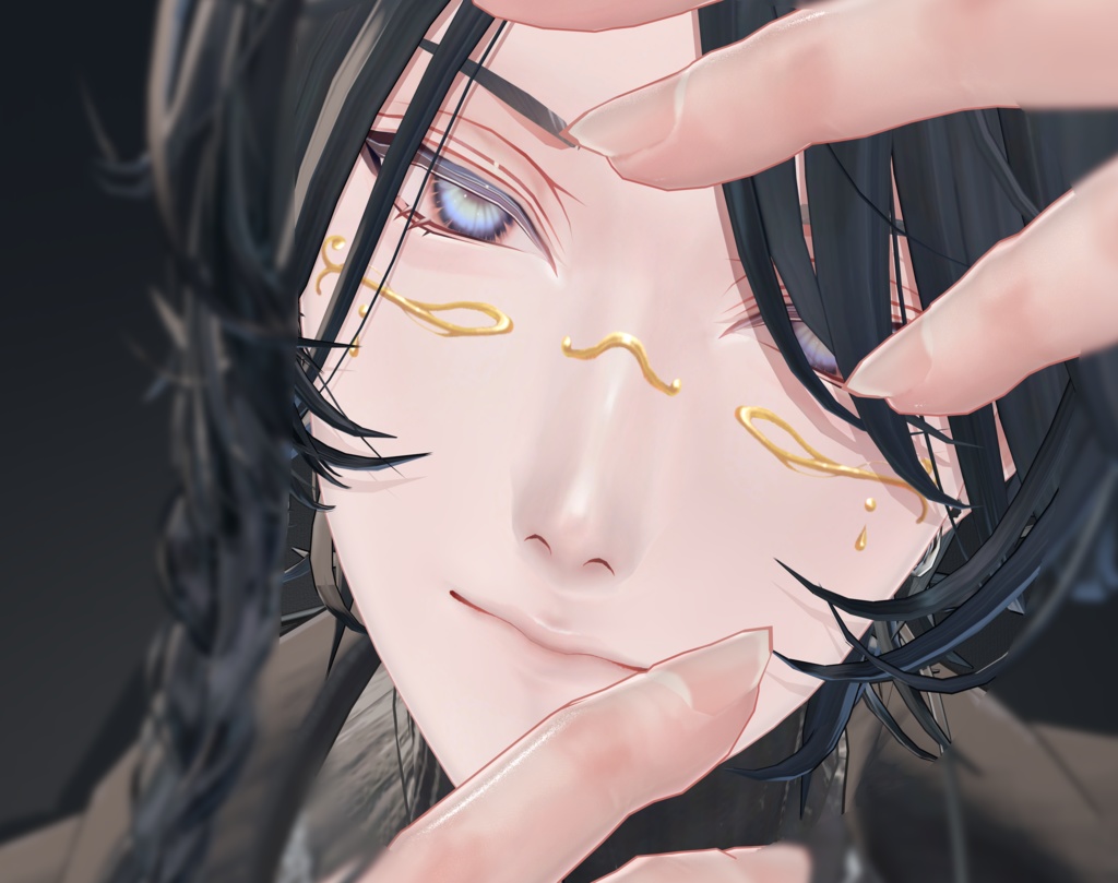 【斑霞専用】薄美 make up texture + Face blender shape -💎