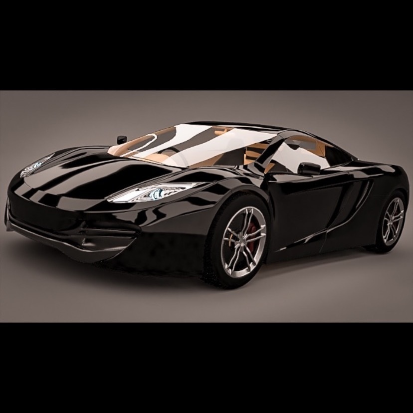 スーパーカー マクラーレン 3dモデル McLaren mp4