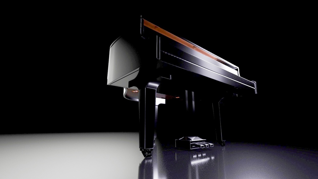 grandpiano グランドピアノ 3Dモデル - CGI - BOOTH