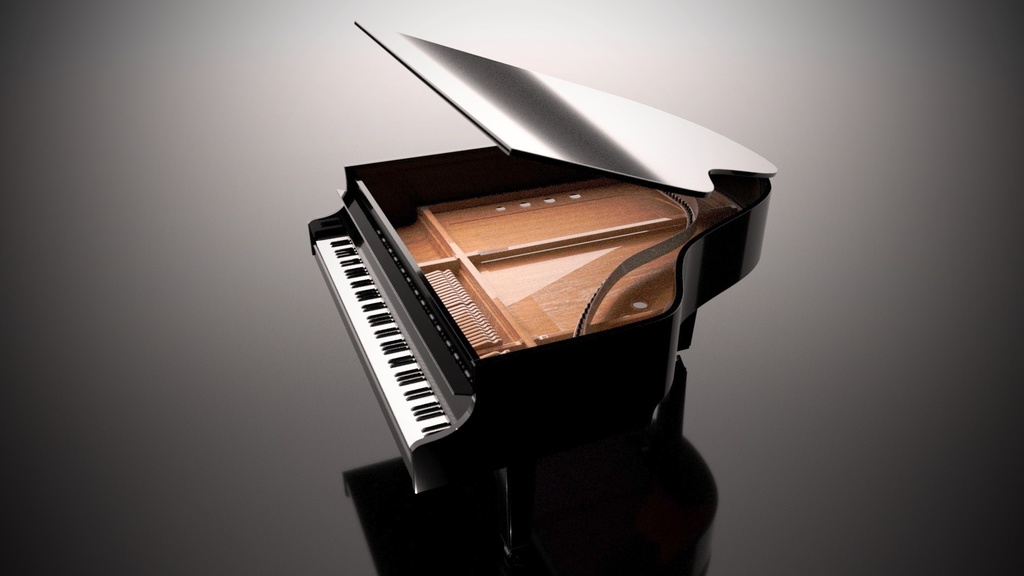 Grandpiano グランドピアノ 3dモデル Cgi Booth
