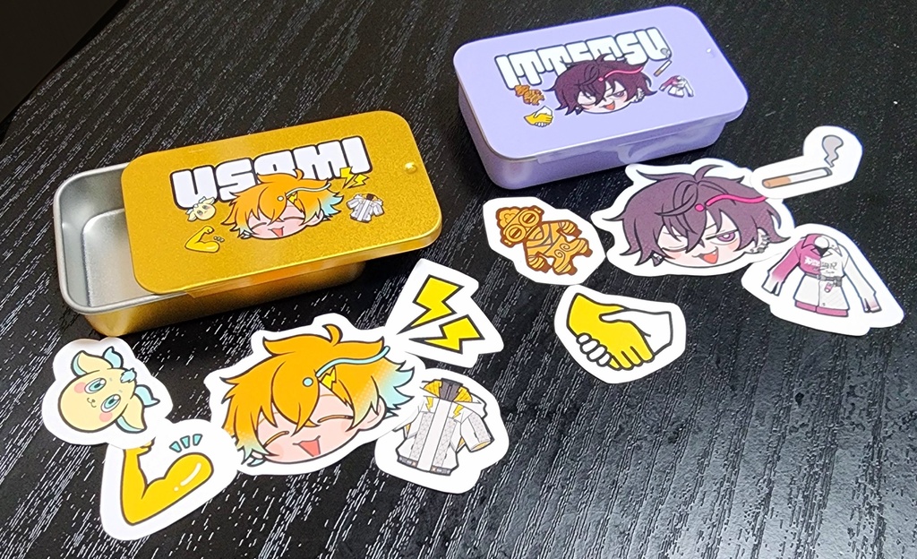 【非公式】 リトテツ メンタム缶(フレークシール入り)