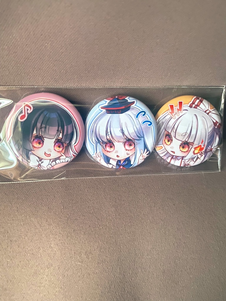 かぐもこけんか缶バッジセット