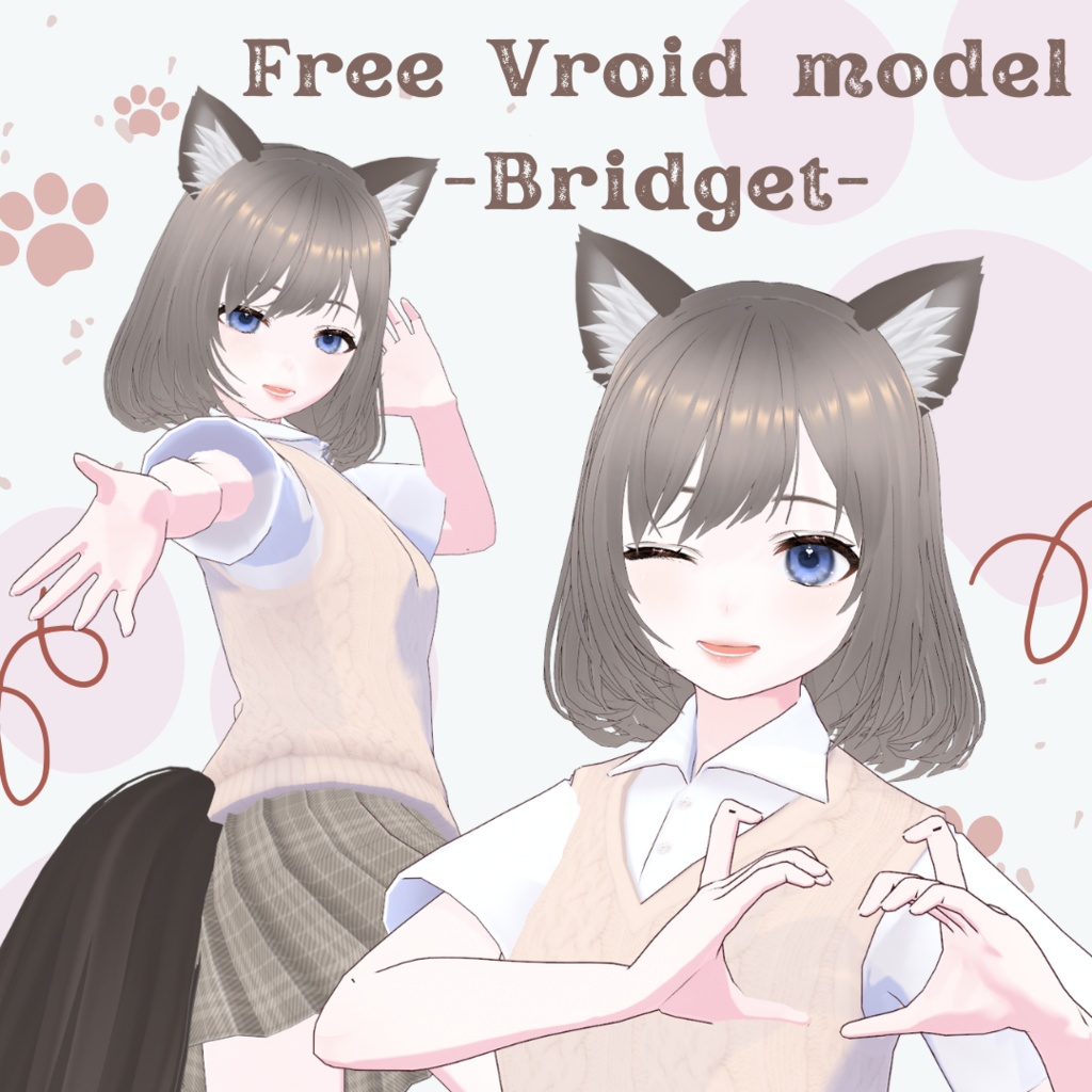 [Free/無料]VRoid 3D Model【布莉姬-Bridget-】