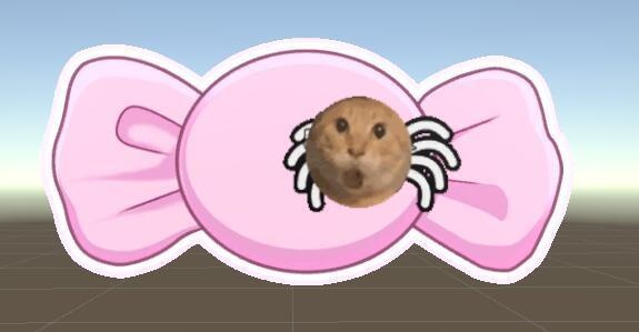 圆头耄耋蜘猪发夹 哈基米 Cat Spider Hair Clip