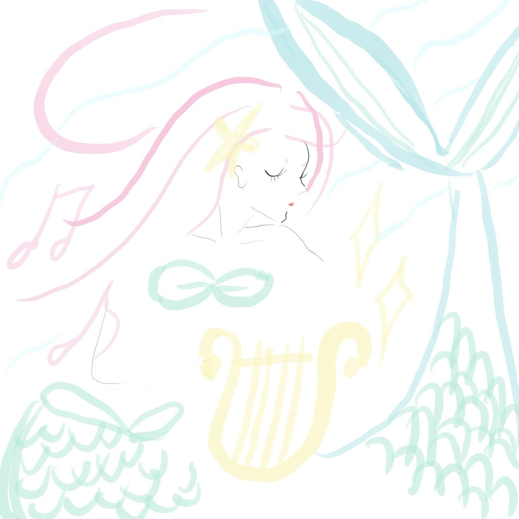 人魚［デジタルイラスト］