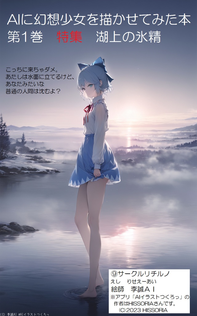AIに幻想少女を描かせてみた本　第1巻　湖上の氷精特集
