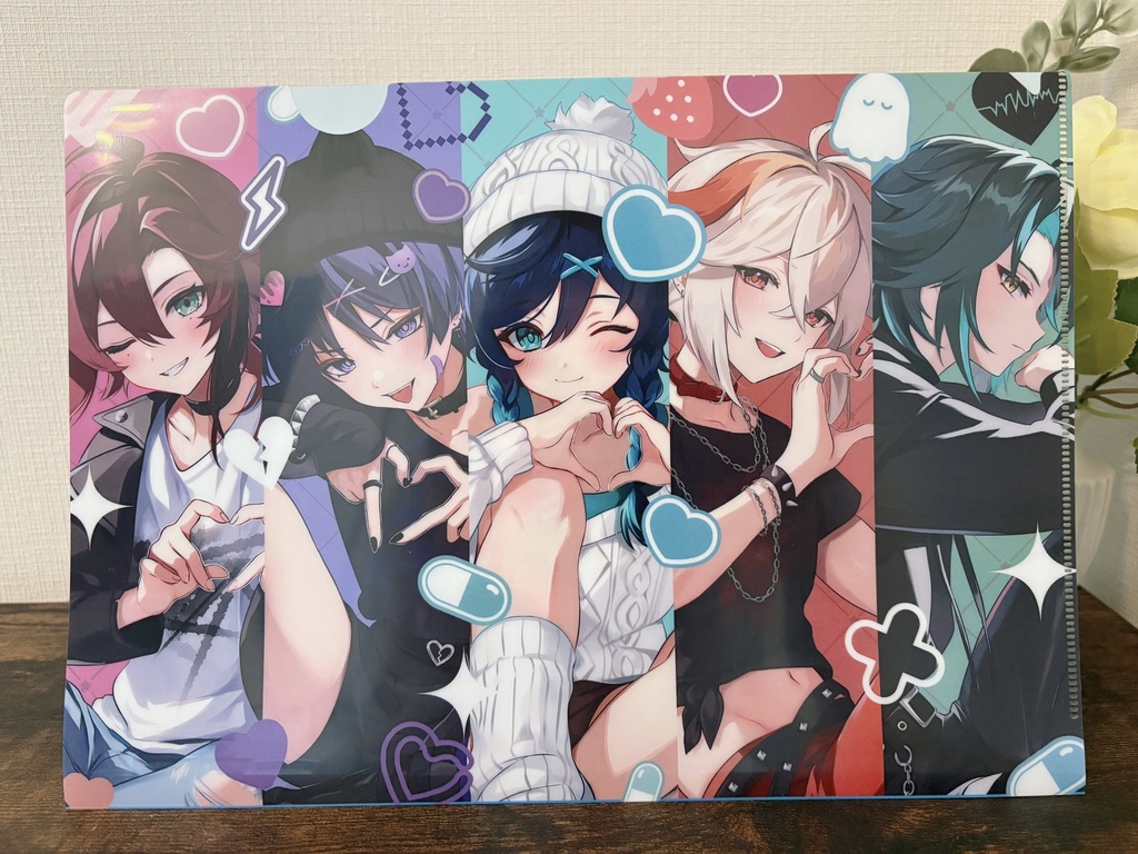 【予約販売】原神中心イラスト集+ノベルティセット