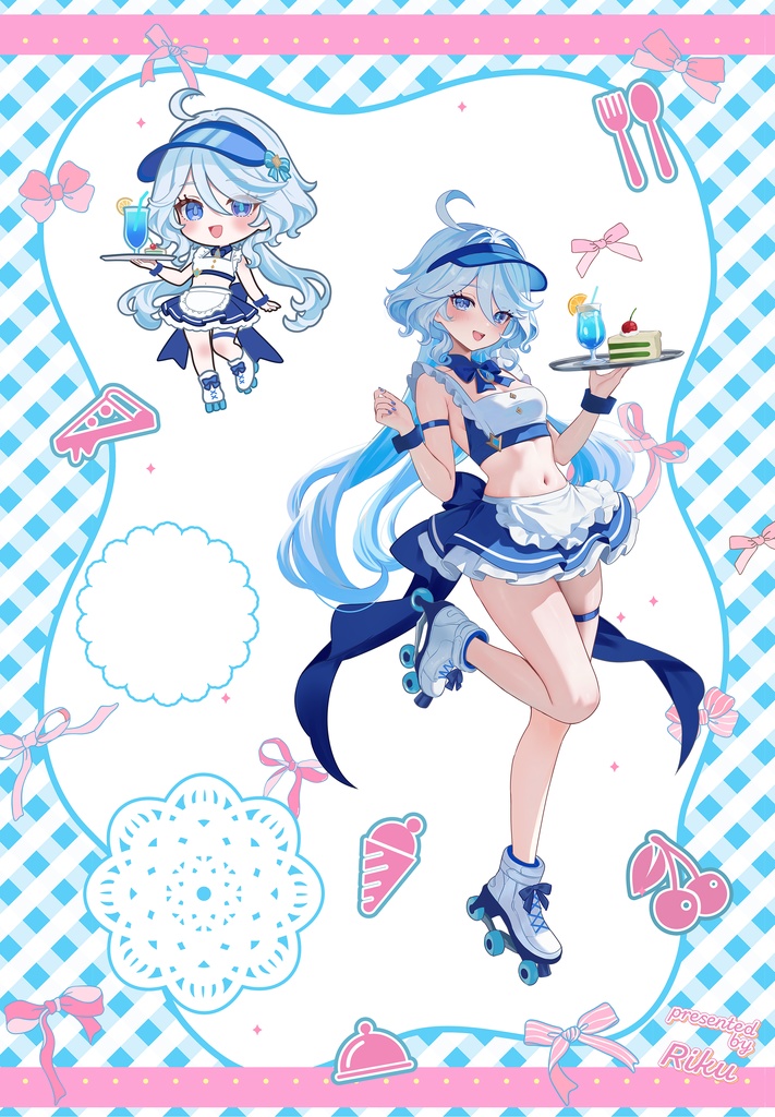 【予約販売】フリーナ ダイナー風衣装 アクリルスタンド
