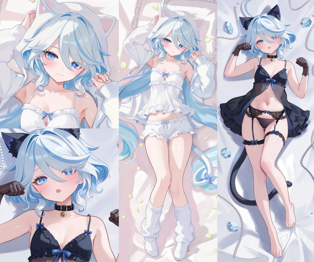 【予約販売】C107 フリーナ抱き枕カバー(全年齢ver)