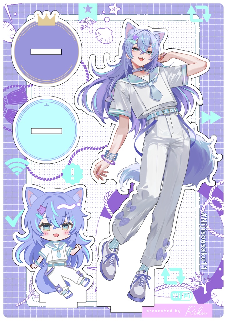 【予約販売】星導ショウ けもみみセーラー風衣装アクリルスタンド