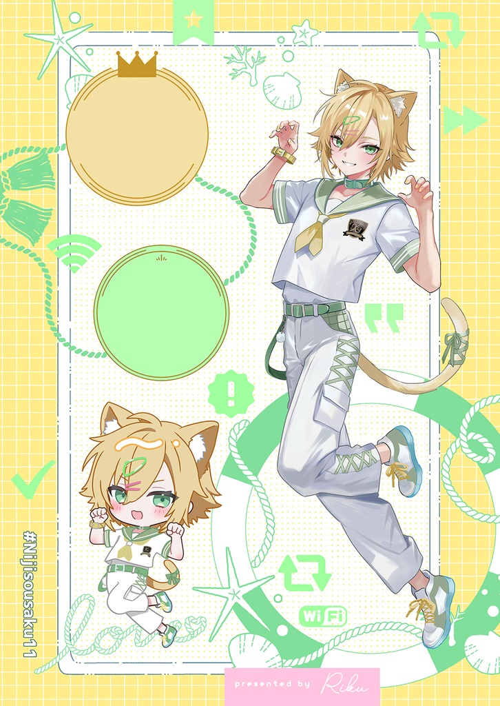 【予約販売】卯月コウ　けもみみセーラー風衣装アクリルスタンド