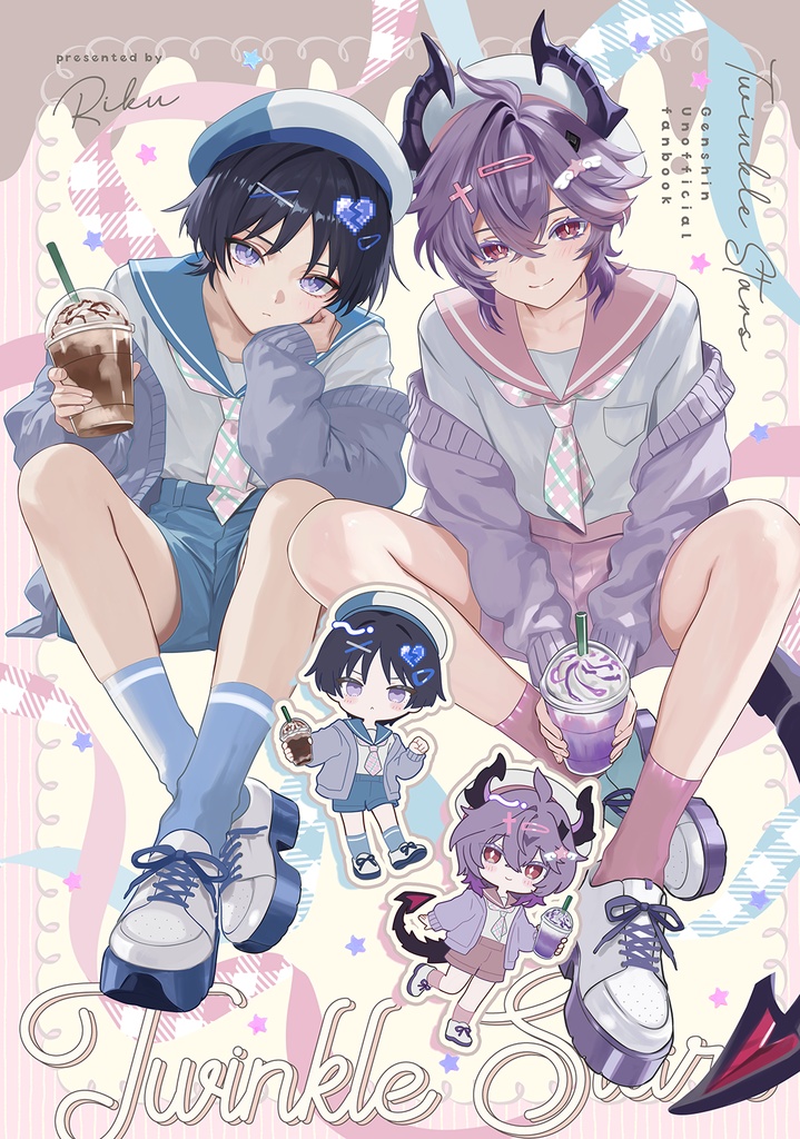 【予約販売】スパコミ新刊原神少年オンリーイラスト集
