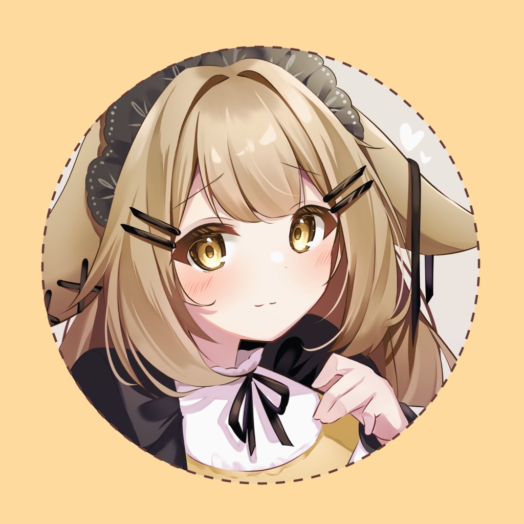 メイドのうさぎちゃん缶バッジ