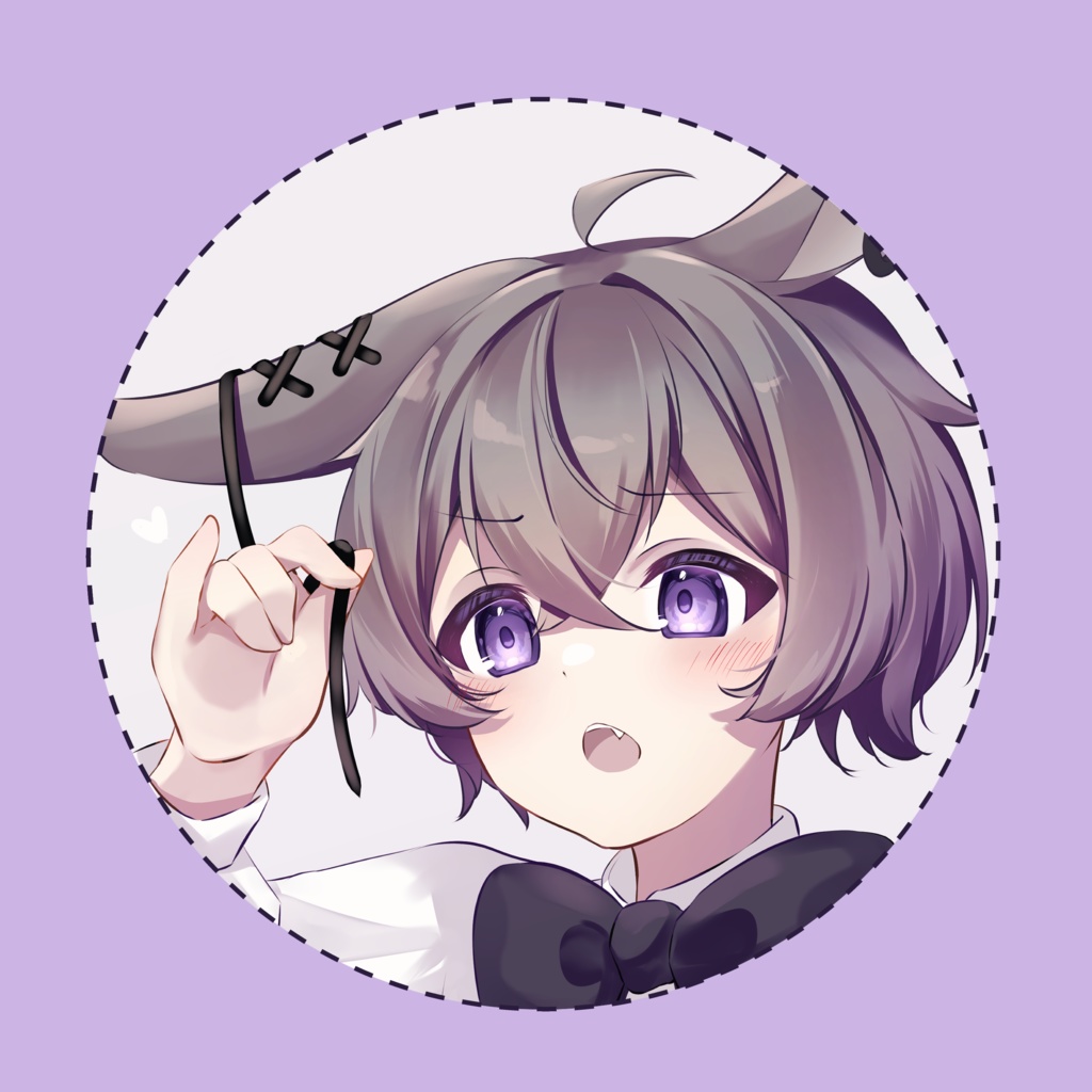 ショタうさぎさんの缶バッジ