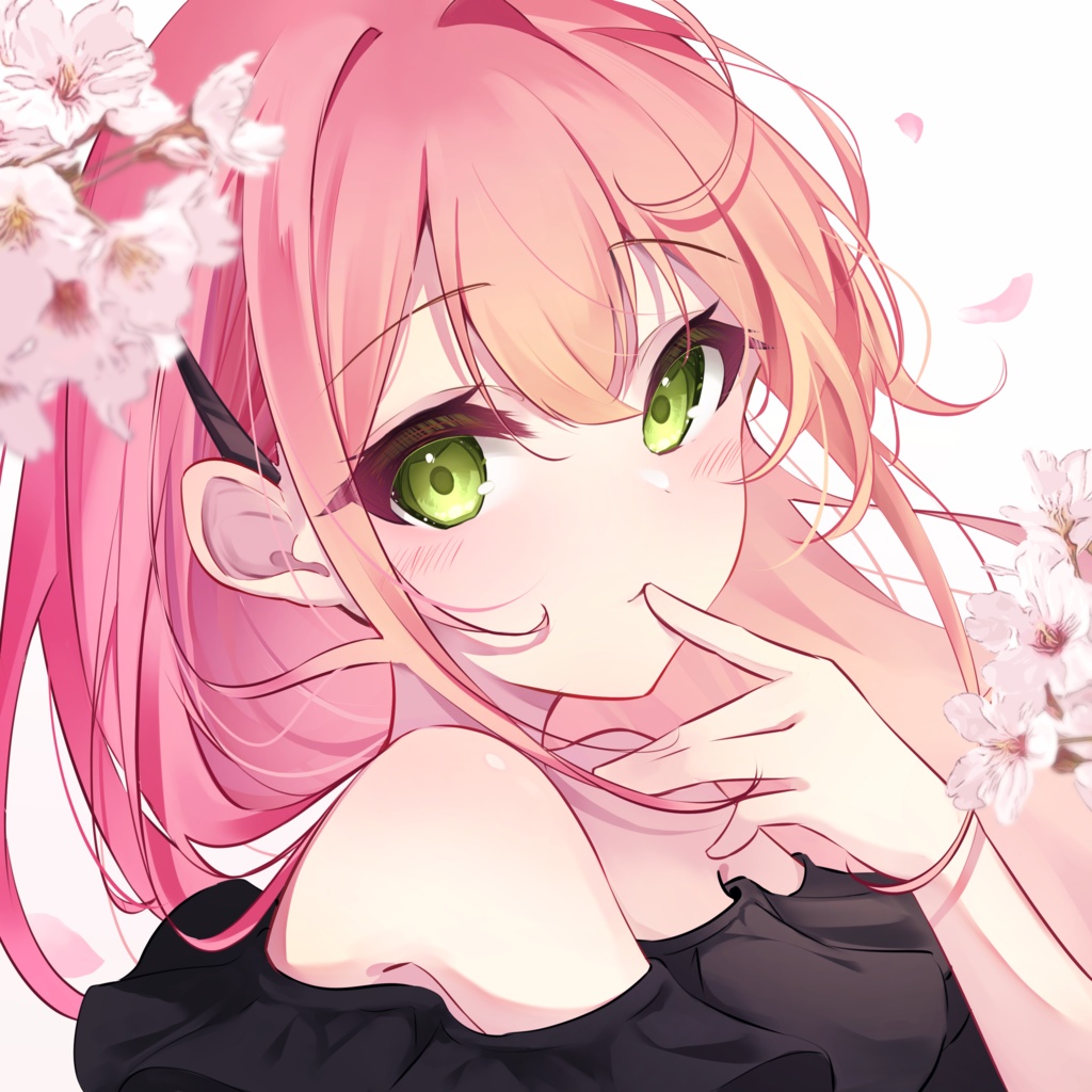 桜色の女の子コースター