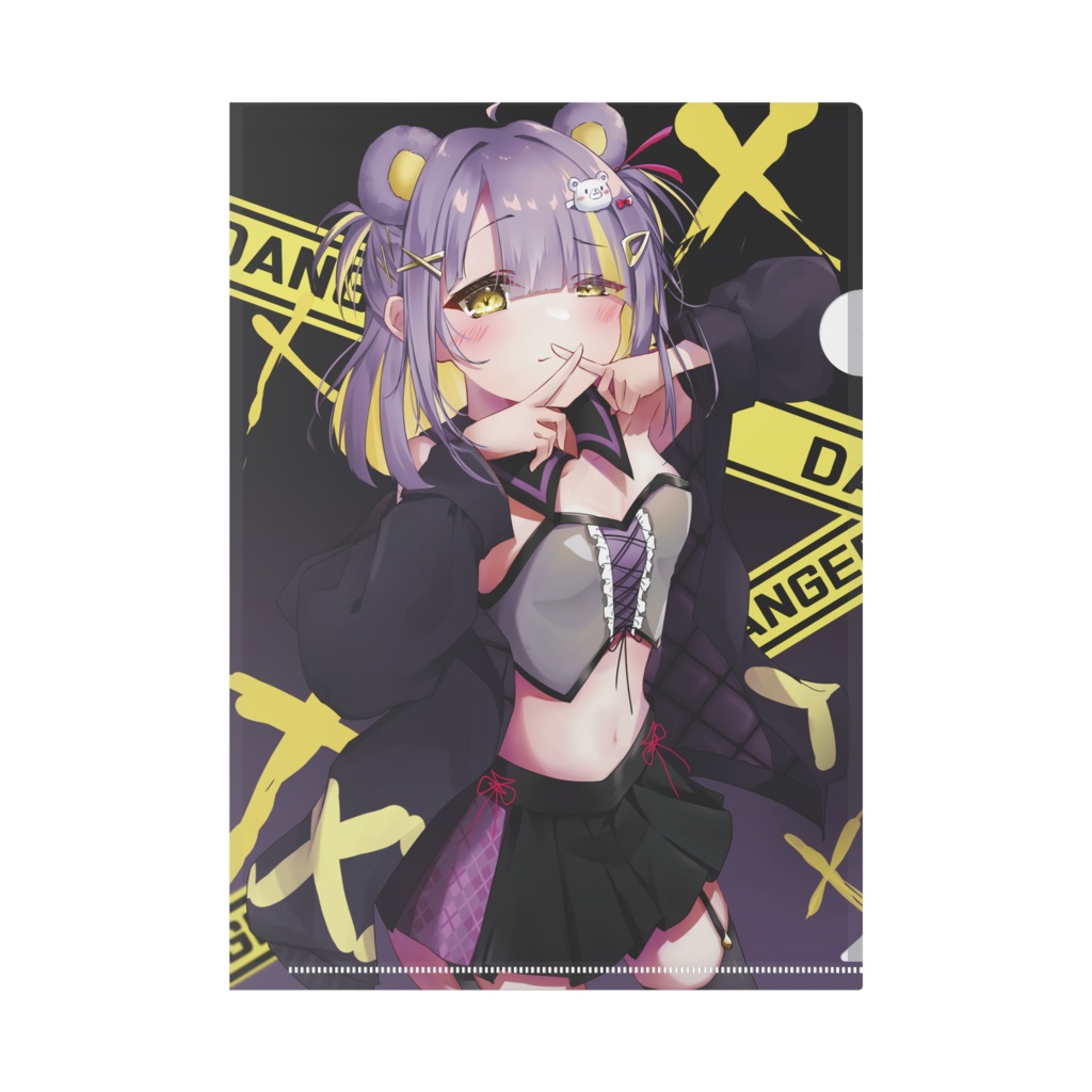 バツクマちゃんのクリアファイル