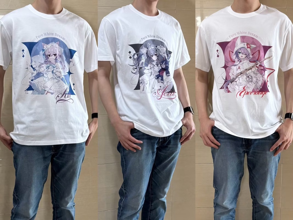 【受注生產/maimai】Pure white dreamシリーズ Tシャツ