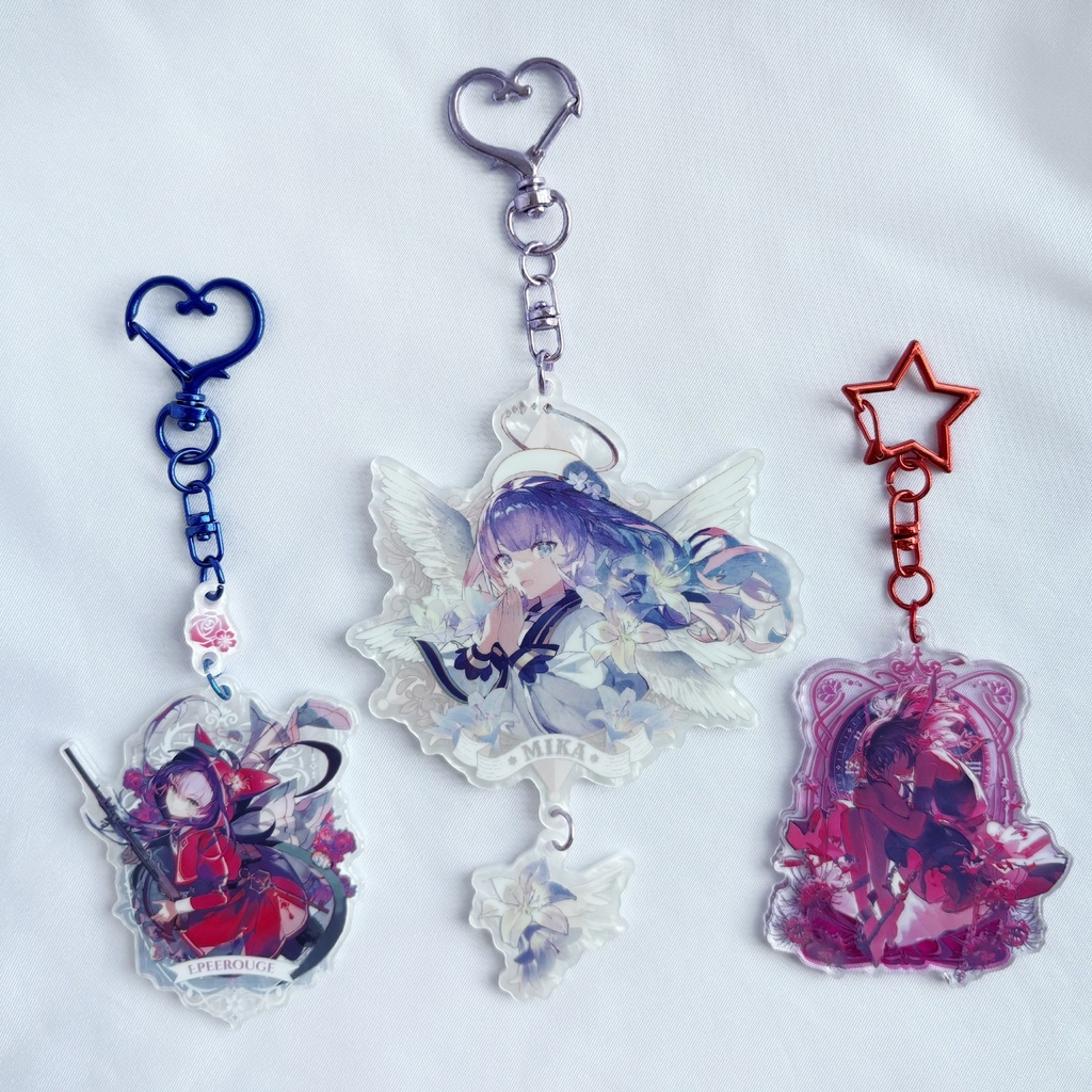 【maimai】白百合xSaclia シリーズ アクリルキーホルダー