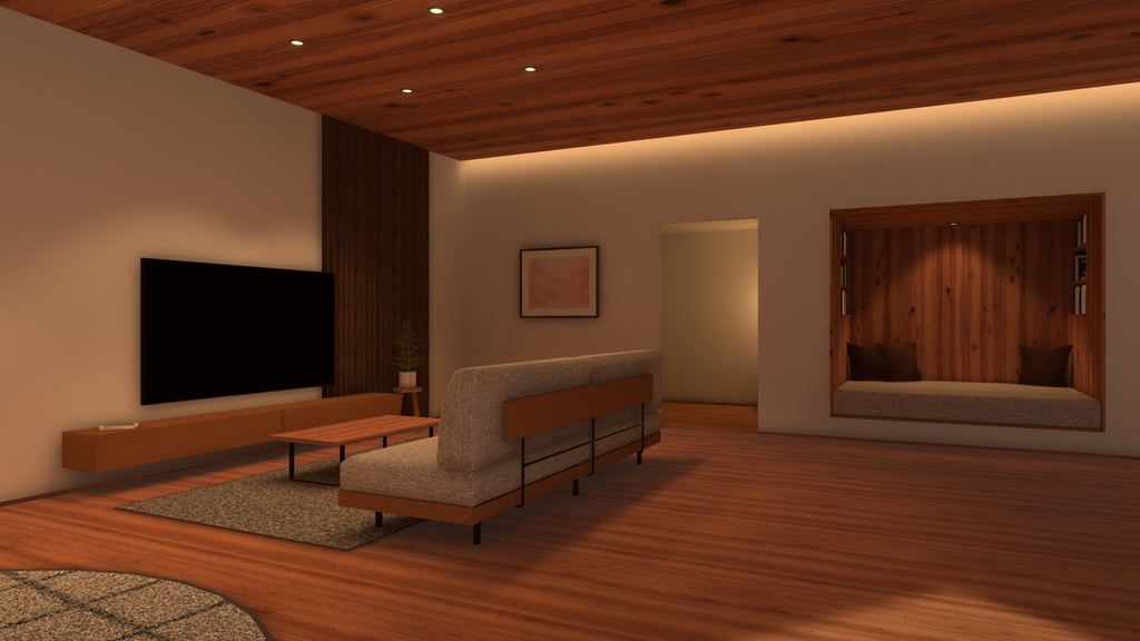 【VRChat向けワールド】ヌックのある家