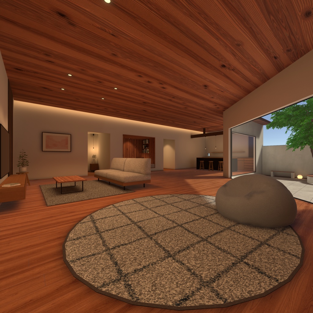 【VRChat向けワールド】ヌックのある家