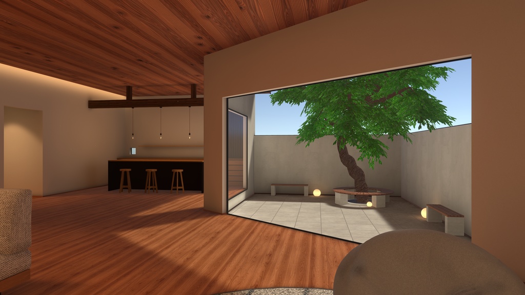 【VRChat向けワールド】ヌックのある家