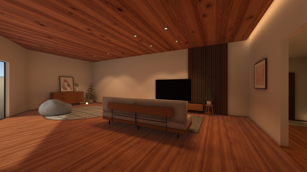 【VRChat向けワールド】ヌックのある家