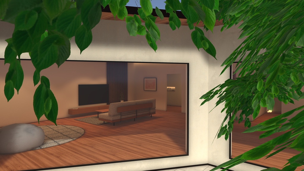 【VRChat向けワールド】ヌックのある家