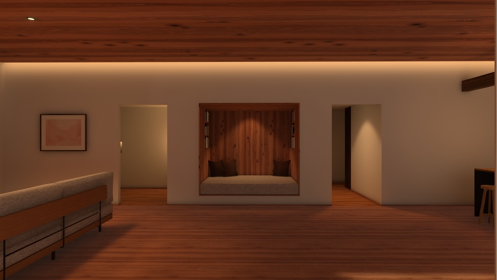 【VRChat向けワールド】ヌックのある家