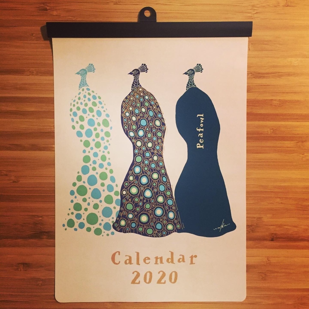 鳥カレンダー2020（A4サイズ）
