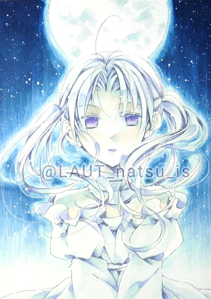 原画【コールドムーンの魔物】