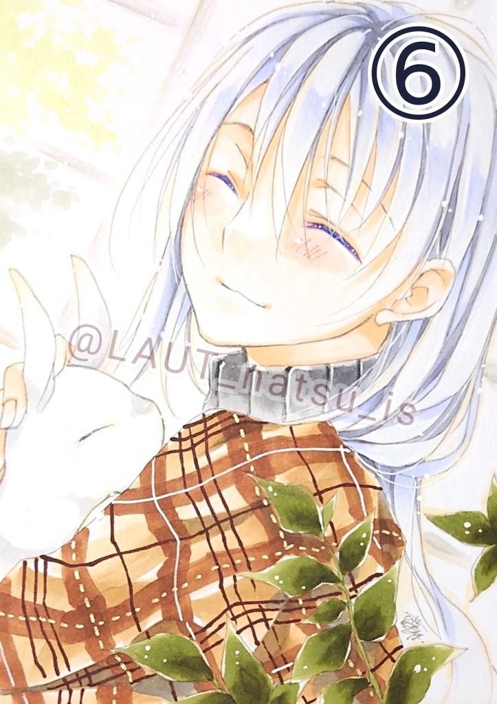 原画【男性キャラで1日1枚アナログ絵】①~⑫