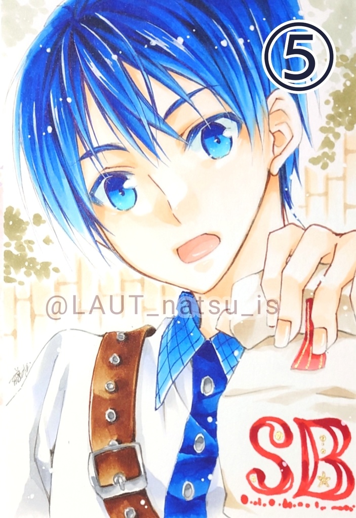 原画【男性キャラで1日1枚アナログ絵】①~⑫