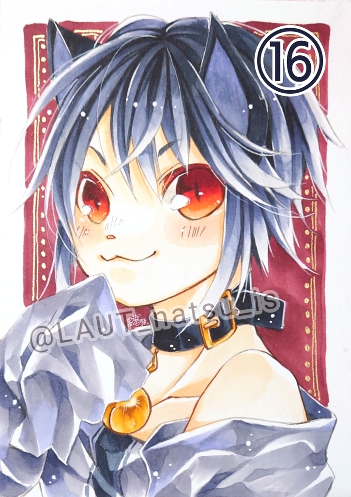 原画【男性キャラで1日1枚アナログ絵】⑬〜㉔