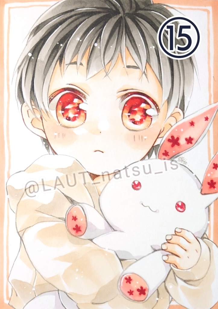 原画【男性キャラで1日1枚アナログ絵】⑬〜㉔