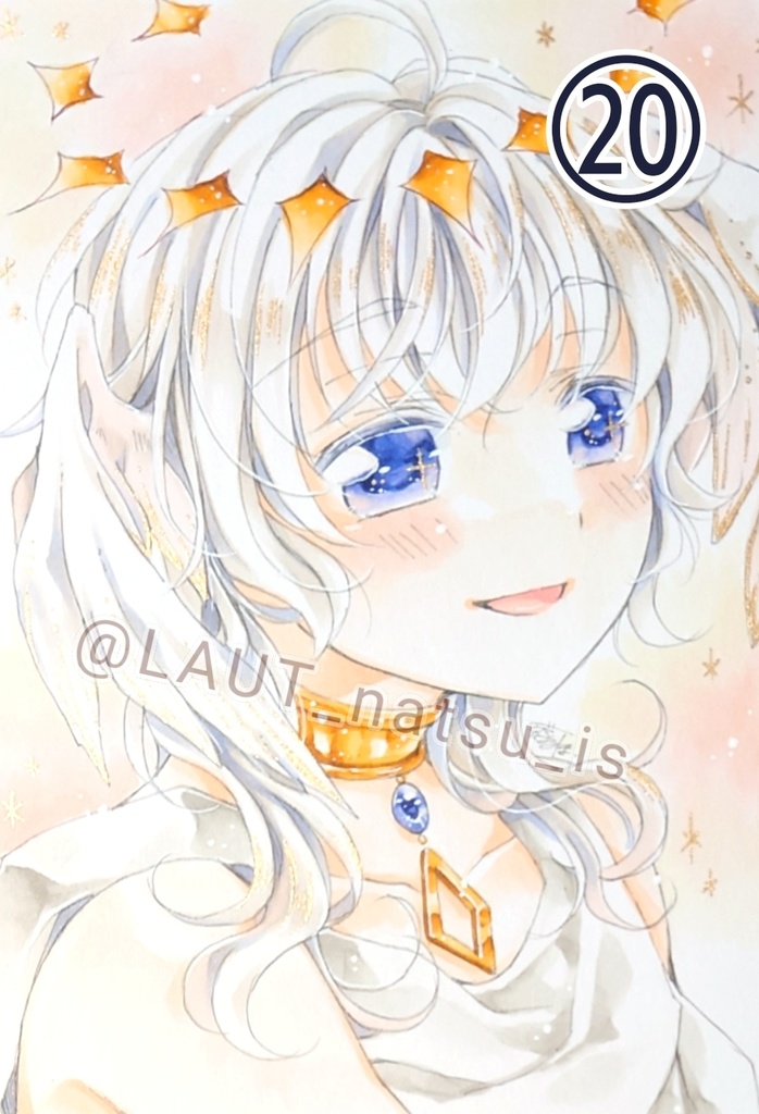 原画【男性キャラで1日1枚アナログ絵】⑬〜㉔