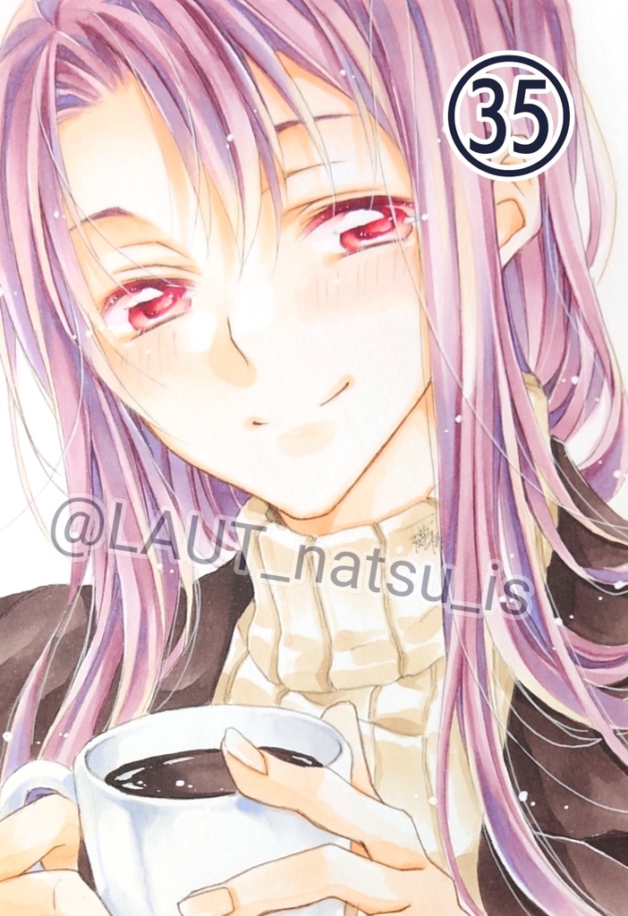 原画【男性キャラで1日1枚アナログ絵】㉕~㊱