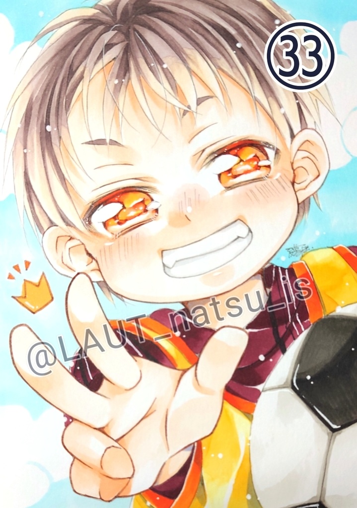 原画【男性キャラで1日1枚アナログ絵】㉕~㊱