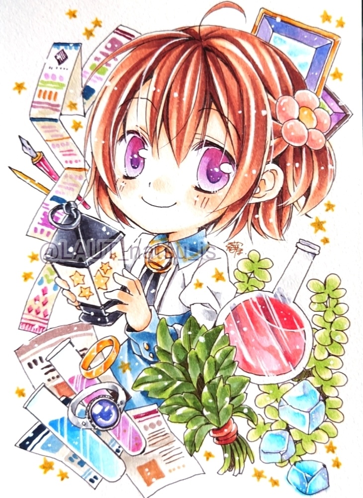 原画【創作で1日1枚アナログ絵】スケッチブック