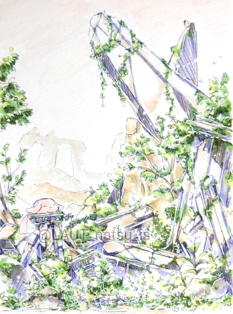 原画【創作で1日1枚アナログ絵】スケッチブック