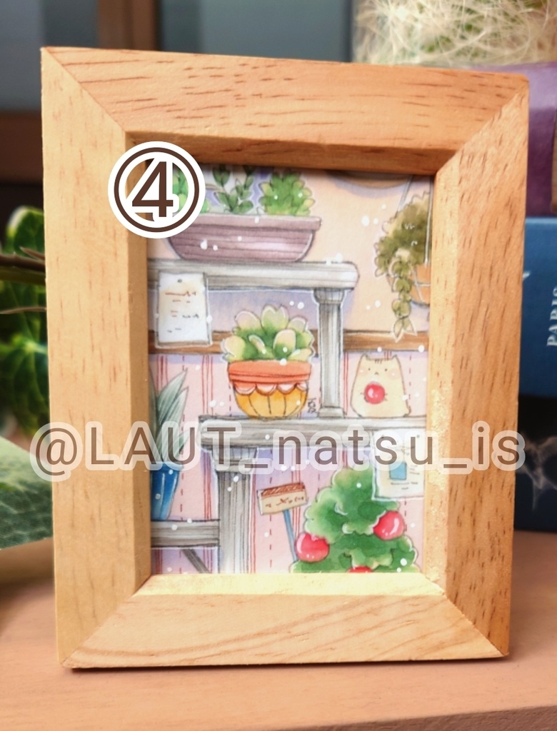 原画【パンダ君達と植物】シリーズ