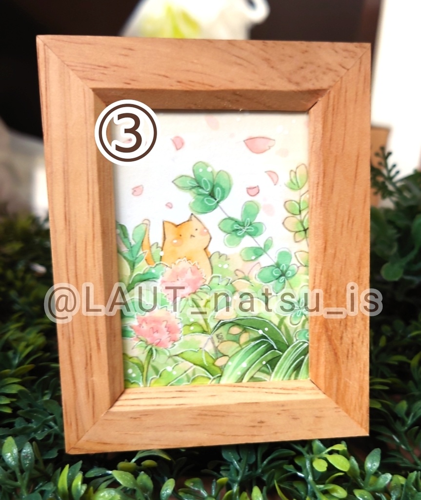 原画【パンダ君達と植物】シリーズ