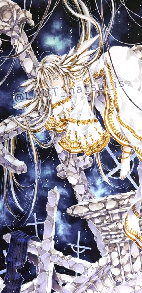 原画【それは朽ちゆく世界に佇む】