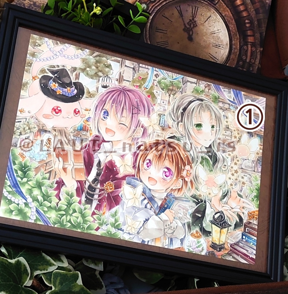 原画【見習い魔女と魔法の帽子】シリーズ